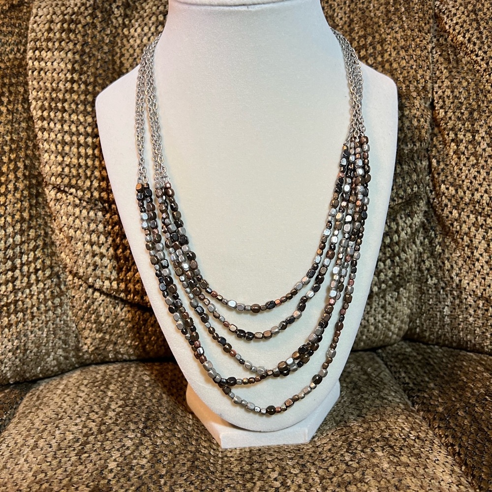 Fair Trade mixed metals necklace.